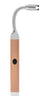 Vue de dos allume-bougie Zippo avec embout flexible rosé doré et bouton de sécurité