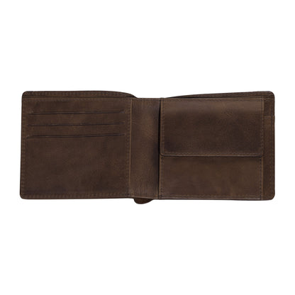 Denim Bi-Fold Wallet Inside
