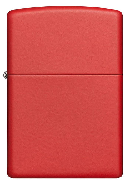 Vue de face briquet Zippo Red Matte modèle de base