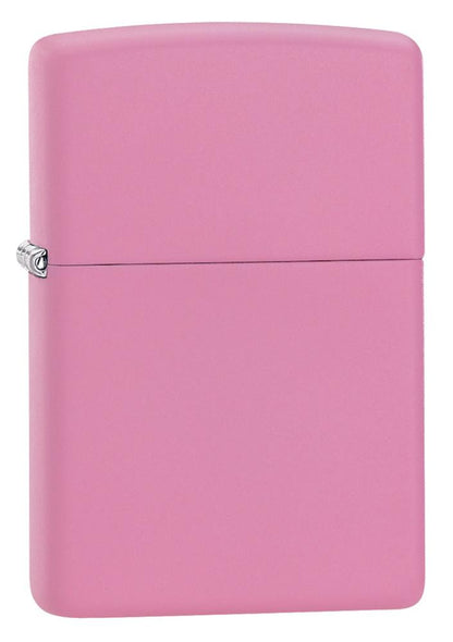 Vue de face 3/4 briquet Zippo Pink Matte modèle de base 