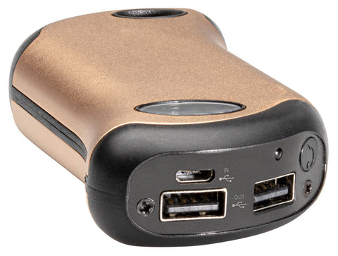 HeatBank® 9s Plus Rechargeable Hand Warmer and Power Bank Gold
