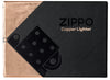 Encendedor Zippo modelo básico en cobre macizo cepillado e inserto negro en caja cerrada