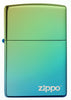 High Polish Teal Zippo Logo