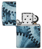 Zippo Feuerzeug 540 Grad Gear Wheels Design mit Zahnräder Online Only geöffnet ohne Flamme