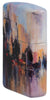 Seitenansicht Vorderseite Zippo Feuerzeug 540 Grad City Skyline Design wie ein Gemälde Online Only