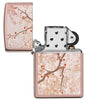 Zippo Feuerzeug Osterzweig mit Kirschblüten Rose Gold Online Only geöffnet ohne Flamme