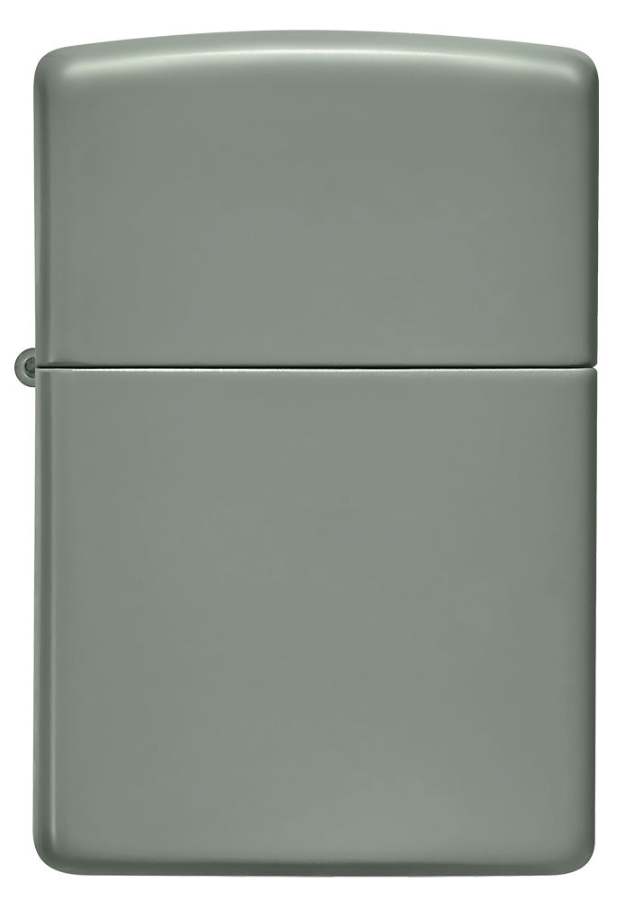 Encendedor Zippo Vista Frontal Base Modelo Soft Sage Grey