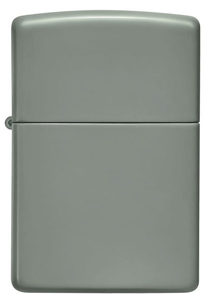 Encendedor Zippo Vista Frontal Base Modelo Soft Sage Grey
