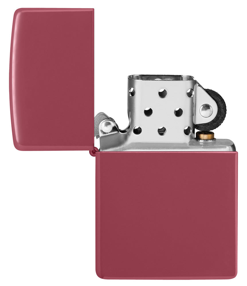 Encendedor Zippo Chimenea Suave Modelo Base Ladrillo Rojo Abierto Sin Llama