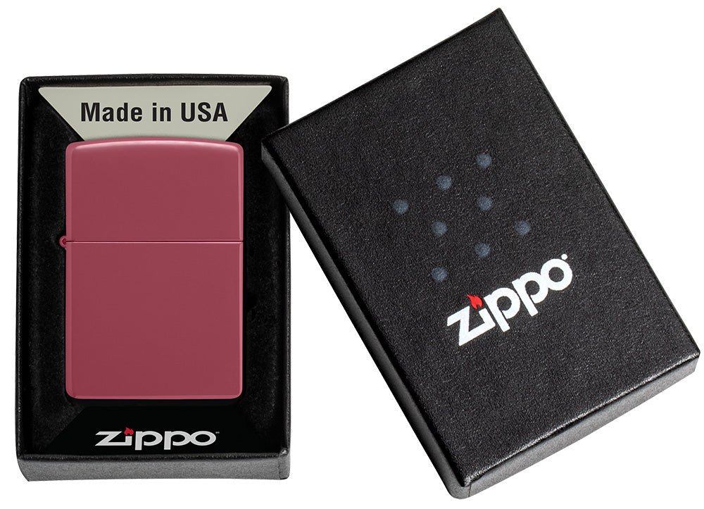 Encendedor Zippo Chimenea Suave Modelo de Base de Ladrillo Rojo en Embalaje Abierto