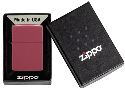 Encendedor Zippo Chimenea Suave Modelo de Base de Ladrillo Rojo en Embalaje Abierto