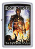 Vue de face briquet Zippo pochette Iron Maiden The Wicker Man