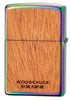 Zippo Woodchuck avec feuilles de chanvre, dos