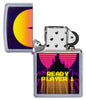 Briquet Zippo chromé Ready Player 1, ouvert