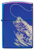 Vista frontal del mechero a prueba de viento Zippo Fishing Design