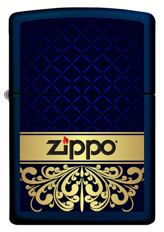 Vista frontal del mechero a prueba de viento Zippo Royal Design