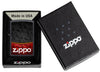 Mechero a prueba de viento Zippo Red Black Design en su caja de regalo