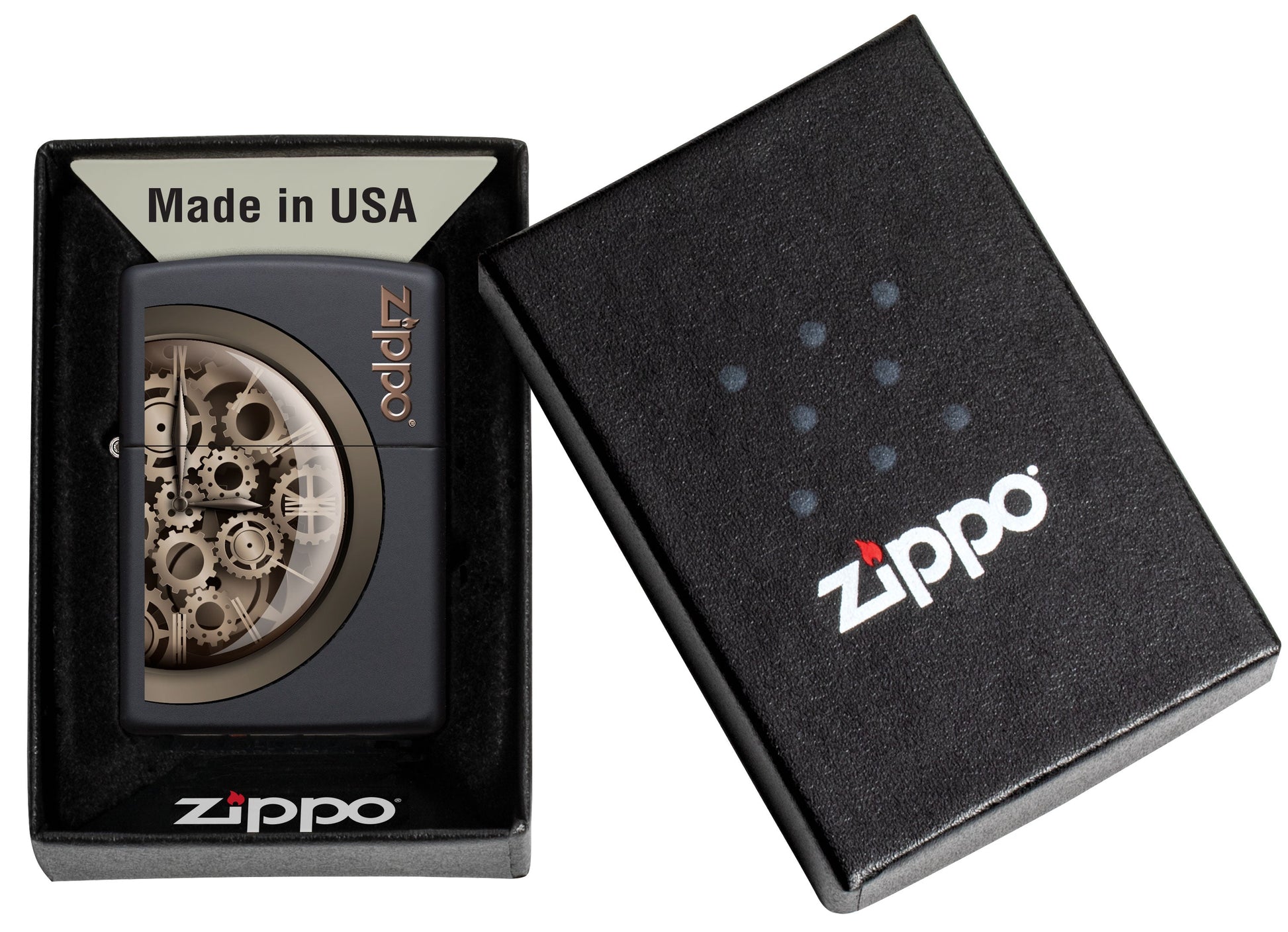Mechero a prueba de viento Zippo Steampunk Design en su caja de regalo