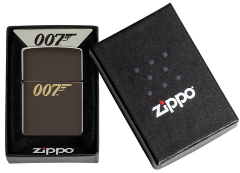 Mechero a prueba de viento Zippo James Bond 007™ en su caja de regalo