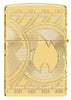 Encendedor Zippo vista posterior Moneda Diseño que representa la llama Zippo en una moneda con arcos de círculos en el grabado profundo